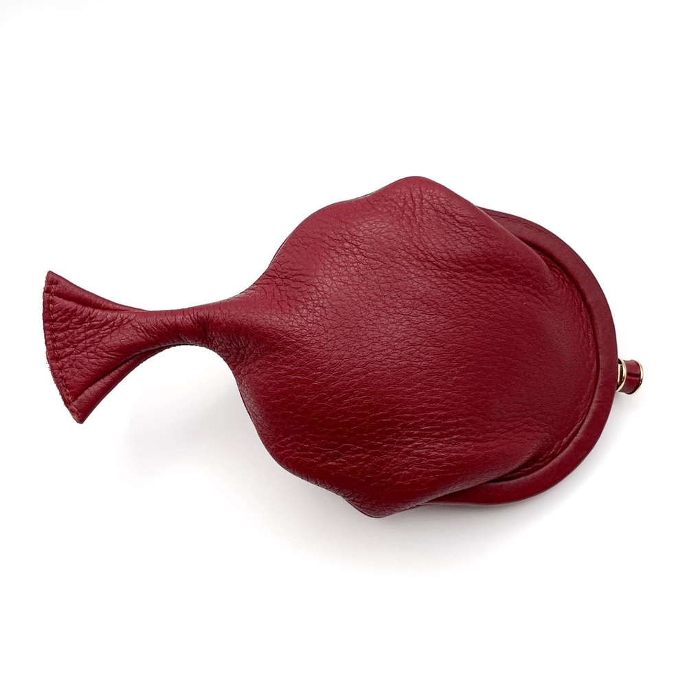 BOTTEGA VENETA coin purse/wallet, leather, red, for men and women. - Picture 5 of 12